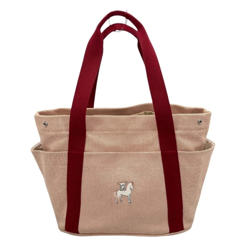 HERMES CABRIOLE MOTHER'S BAG: HERMES Cabriole Mother's Bag Brand: HERMES Type: Handbag Material: Toile Color: Terracotta SV Hardware Size: W: 38cm / H: 32cm / D: 18cm Accessories: None Accessories Notice: When purchasi