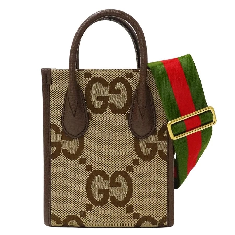 GUCCI HANDBAG SHOULDER BAG JUMBO GG CANVAS: Gucci Handbag Shoulder Bag Jumbo GG Canvas Brand: Gucci Type: Handbag Material: Gg Canvas Color: Beige/Brown Size: W: 15.5cm / H: 19cm / D: 7cm / Handle: 22cm / Shoulder: 136cm (max) Accessories: