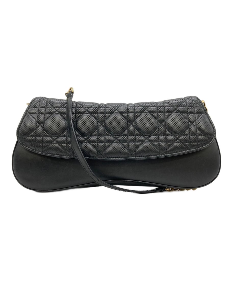 CHRISTIAN DIOR CANNAGE CHAIN SHOULDER BAG: Christian Dior Cannage Chain Shoulder Bag Brand: Christian Dior Type: Handbag Material: none Color: Black Size: H:13cm / W:28cm / D:6.5cm Accessories: None Accessories Notice: When purchasing