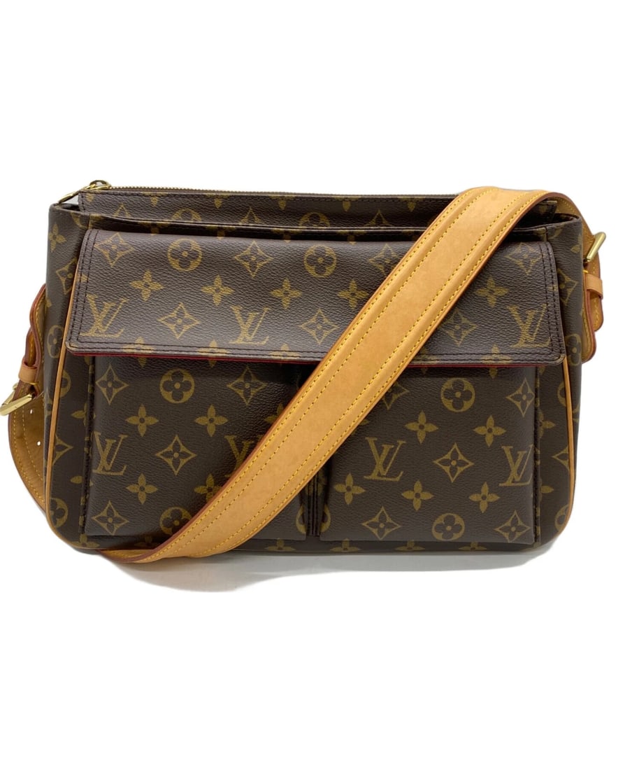 LOUIS VUITTON SHOULDER BAG: LOUIS VUITTON Shoulder Bag Brand: LOUIS VUITTON Type: Handbag Material: Monogram Canvas Color: Brown Size: H:19.5cm / W:31cm / D:10cm Accessories: None Accessories Notice: When purchasing