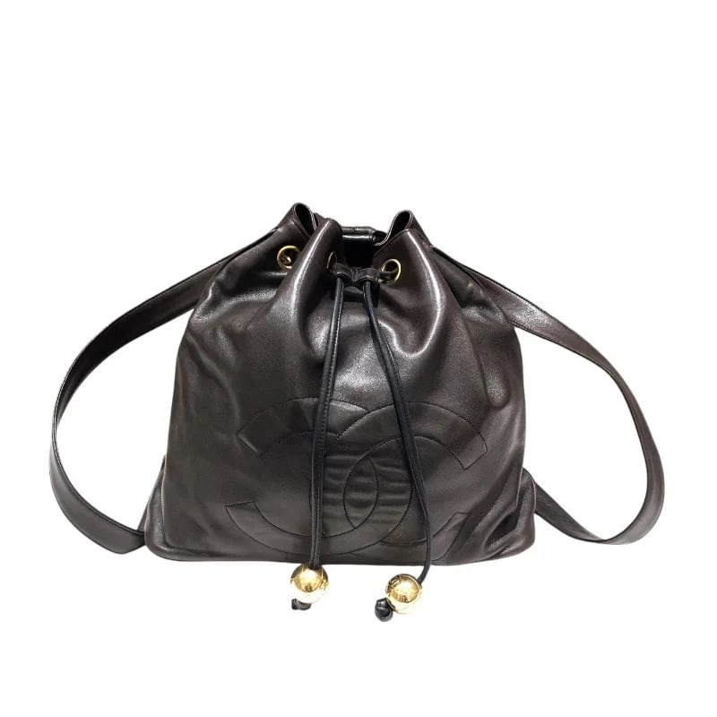 CHANEL COCO MARK BACKPACK BROWN LAMBSKIN: CHANEL Coco Mark Backpack Brown Lambskin Brand: CHANEL Type: Handbag Material: Rum Color: Brown Size: W: 31cm / H: 27cm / D: 10cm / Shoulder: 77cm Accessories: None Accessories Notice: Whe