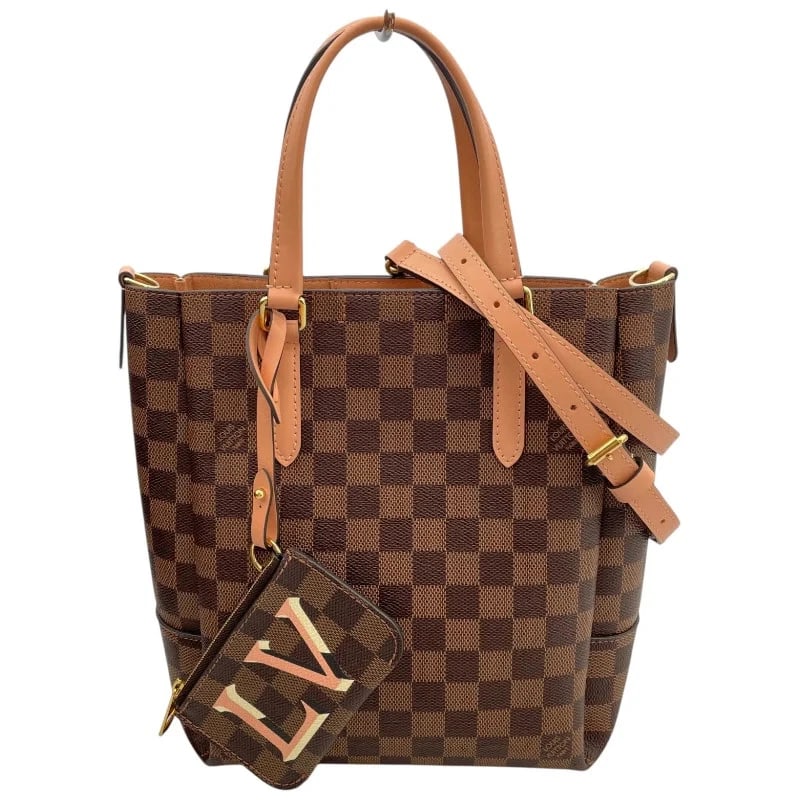 LOUIS VUITTON BELMONT NV BB BROWN: LOUIS VUITTON Belmont NV BB Brown Brand: LOUIS VUITTON Type: Handbag Material: Damier Canvas Color: Brown/Venus Size: W: 26cm / H: 26cm / D: 13cm / Shoulder: 75-98cm Accessories: None