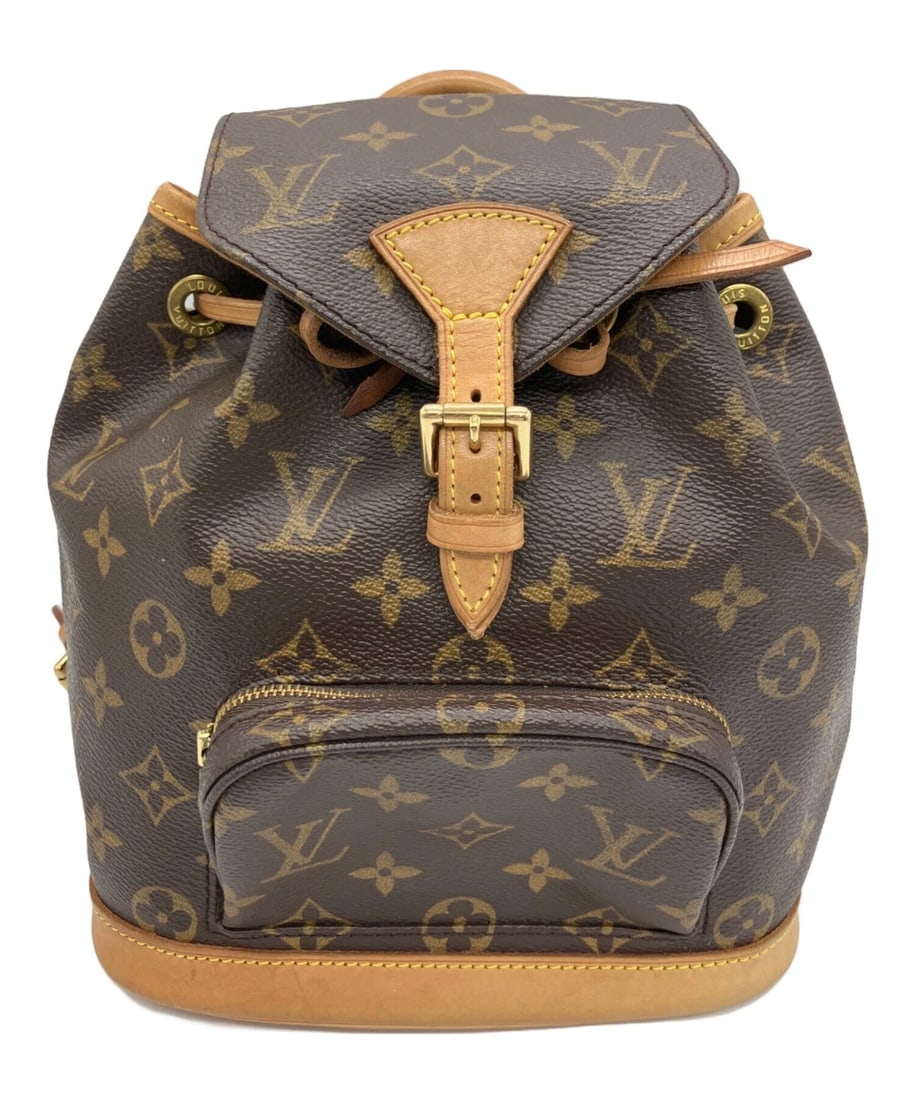 LOUIS VUITTON MONOGRAM MINI MONTSOURIS BACKPACK: LOUIS VUITTON Monogram Mini Montsouris Backpack Brand: LOUIS VUITTON Type: Handbag Material: Monogram Color: Brown Size: H:22cm / W:22cm / D:10cm Accessories: None Accessories Notice: When