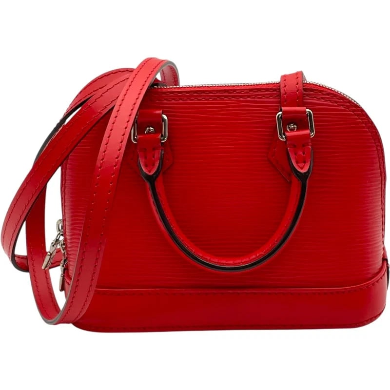 LOUIS VUITTON NANO ALMA RED EPI: LOUIS VUITTON Nano Alma Red Epi Brand: LOUIS VUITTON Type: Handbag Material: Epi Color: Red Size: W: 16.5cm / H: 12cm / D: 8cm / Shoulder: 120cm Accessories: None Accessories Notice: When