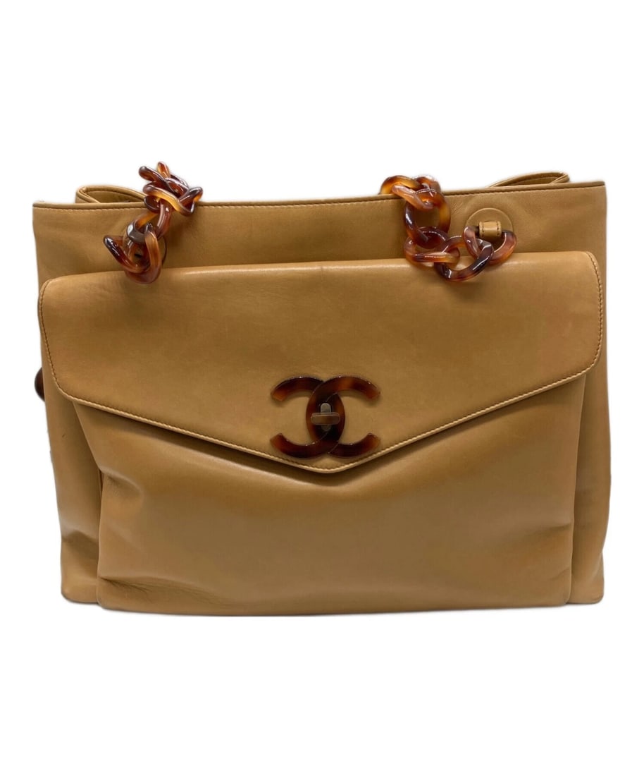 CHANEL PLEATED TOTE BAG: CHANEL Pleated Tote Bag Brand: CHANEL Type: Handbag Material: none Color: Camel Size: H:27cm / W:37cm / D:10cm [ Handle size ] 34cm Accessories: None Accessories Notice: When purchasing