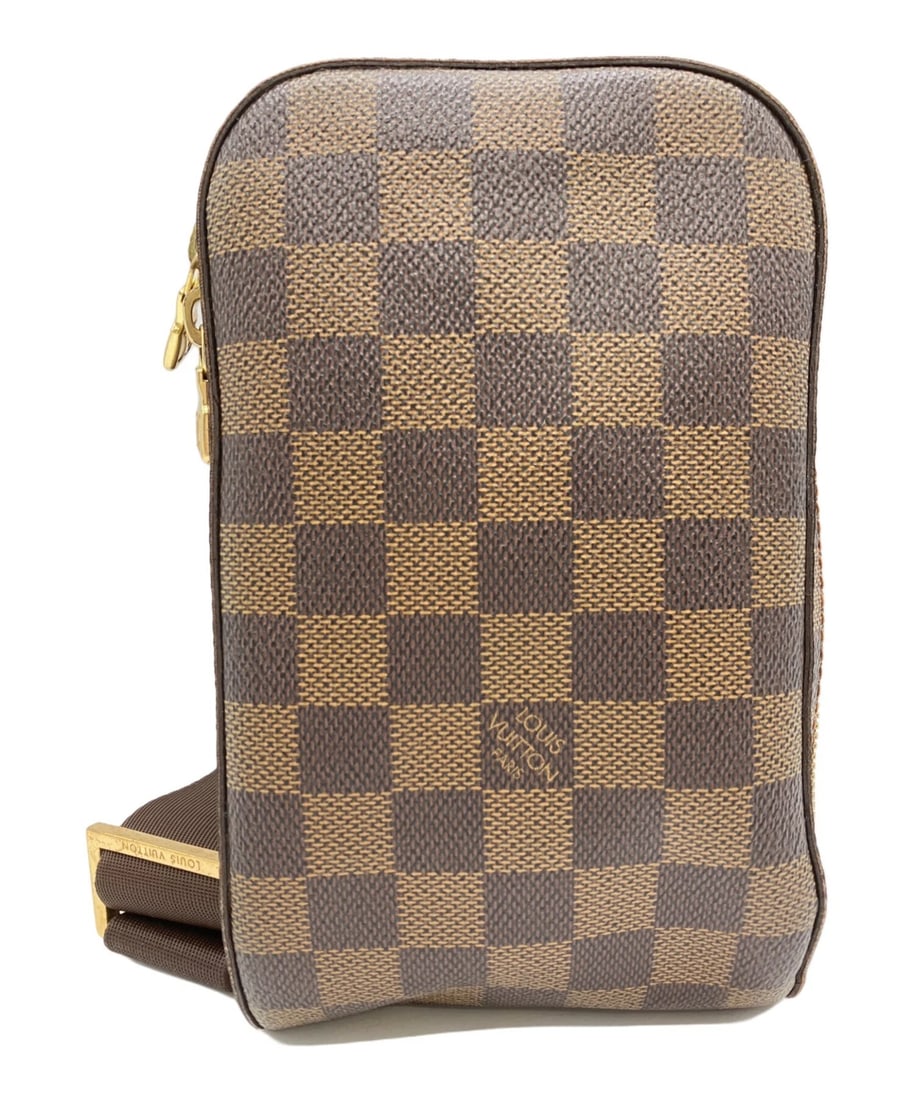 LOUIS VUITTON DAMIER GERONIMOS: LOUIS VUITTON Damier Geronimos Brand: LOUIS VUITTON Type: Handbag Material: none Color: Brown Size: H:19cm / W:12cm / D:6cm Accessories: None Accessories Notice: When purchasing pre-owned