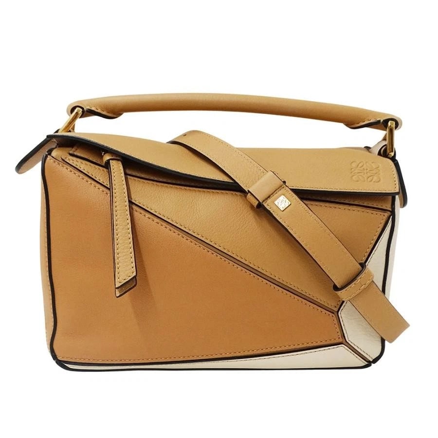 LOEWE HANDBAG SHOULDER BAG: Loewe Handbag Shoulder Bag Brand: Loewe Type: Handbag Material: Calf Color: Brown Size: W: 23.5cm / H: 15.5cm (side) / D: 10.3cm (bottom) / Handle: 33cm Accessories: None Accessories Notice: