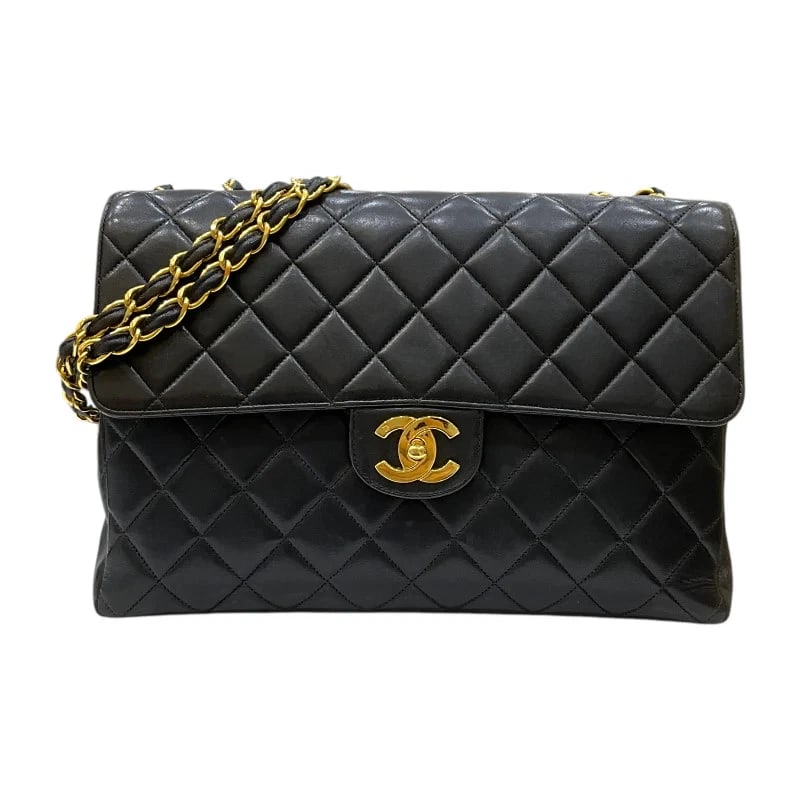 CHANEL MATELASSÉ 30 CHAIN 4 SERIES BLACK: CHANEL Matelassé 30 Chain 4 Series Black Brand: CHANEL Type: Handbag Material: Lambskin Color: Black/GD Hardware Size: W: 30.0cm / H: 19.0cm / D: 8.5cm / Shoulder: 132.0cm Accessories: None