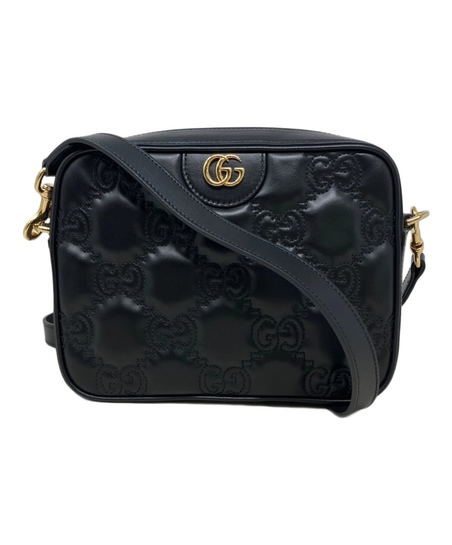 GUCCI SHOULDER BAG: GUCCI Shoulder Bag Brand: GUCCI Type: Handbag Material: none Color: Black Size: H:15cm / W:21cm / D:7cm Accessories: None Accessories Notice: When purchasing pre-owned goods, please refer to