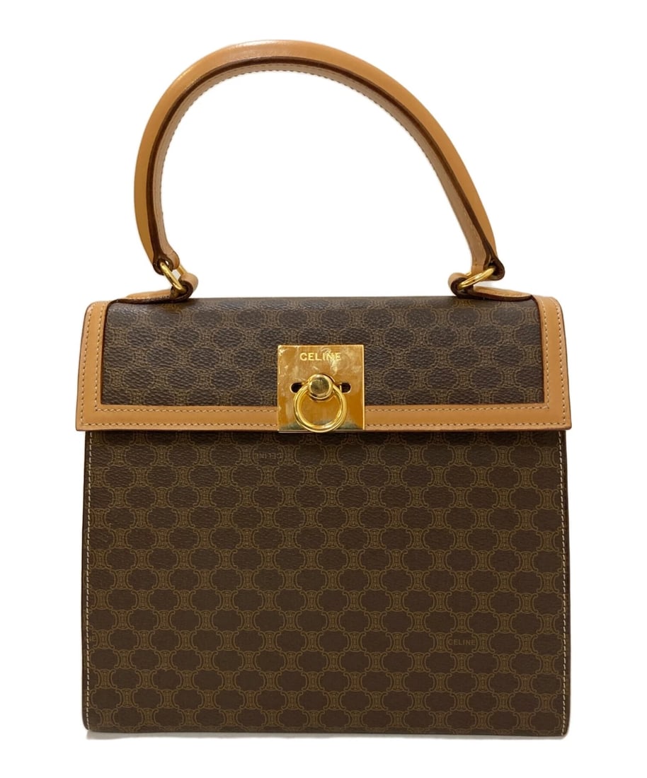 CELINE VINTAGE MACADAM FLAP: CELINE Vintage Macadam Flap Brand: CELINE Type: Handbag Material: none Color: Brown Size: H:20.5cm / W:23.0cm / D:10.0cm [ Handle size ] 11.0cm Accessories: None Accessories Notice: When