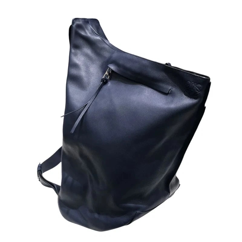 LOEWE ANTON SLING BAG NAVY CALF: LOEWE Anton Sling Bag Navy Calf Brand: LOEWE Type: Handbag Material: Calf Color: Navy Size: W: 29cm / H: 50cm / D: 23cm Accessories: None Accessories Notice: When purchasing pre-owned good