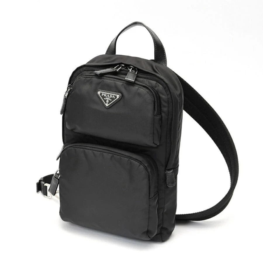 PRADA RE-NYLON X SAFFIANO ONE-SHOULDER BACKPACK (1 of 4)