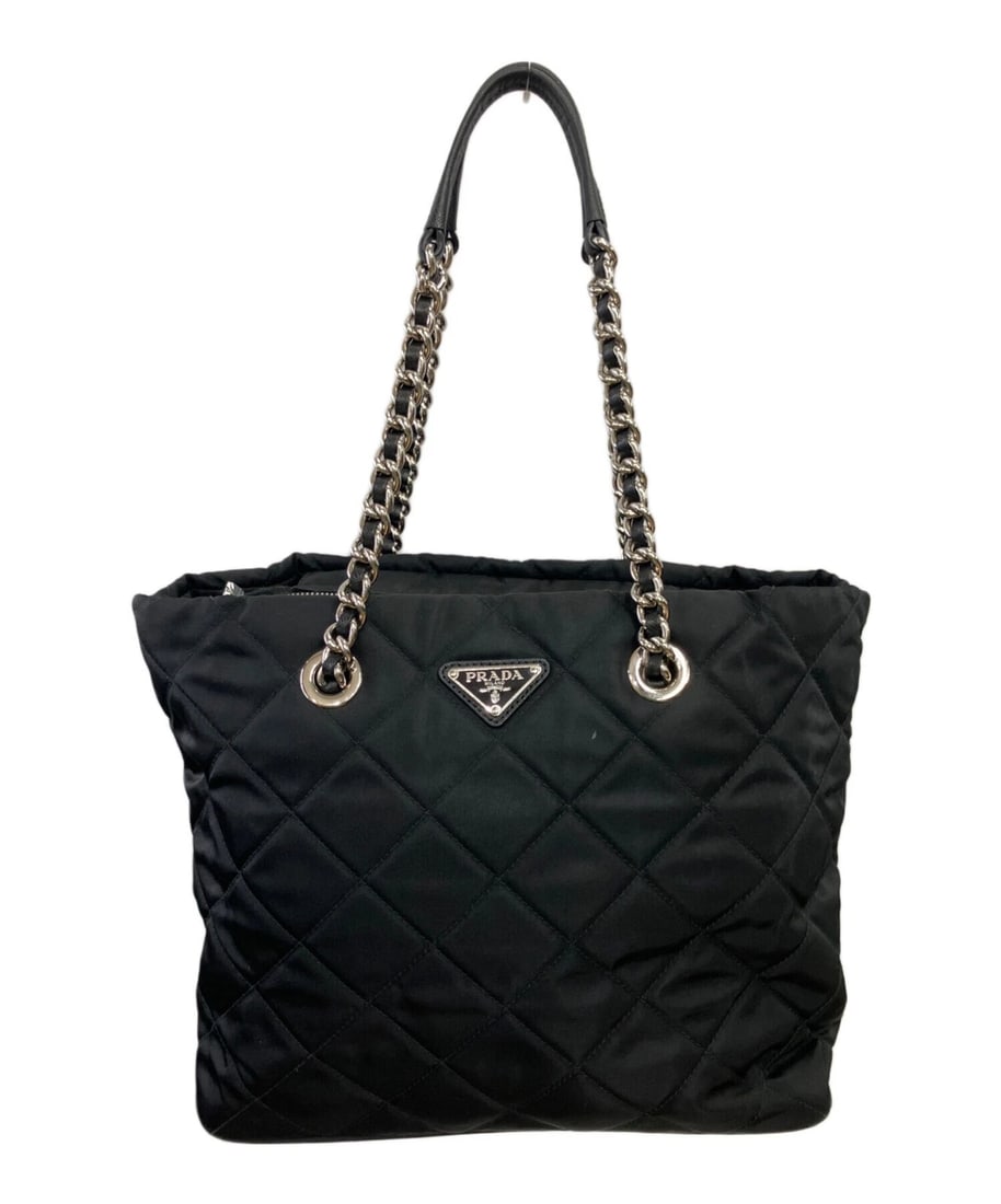 PRADA: PRADA Brand: PRADA Type: Handbag Material: none Color: Black Size: H:24cm / W:30cm / D:13cm [ Handle size ] 20cm Accessories: None Accessories Notice: When purchasing pre-owned goods, please