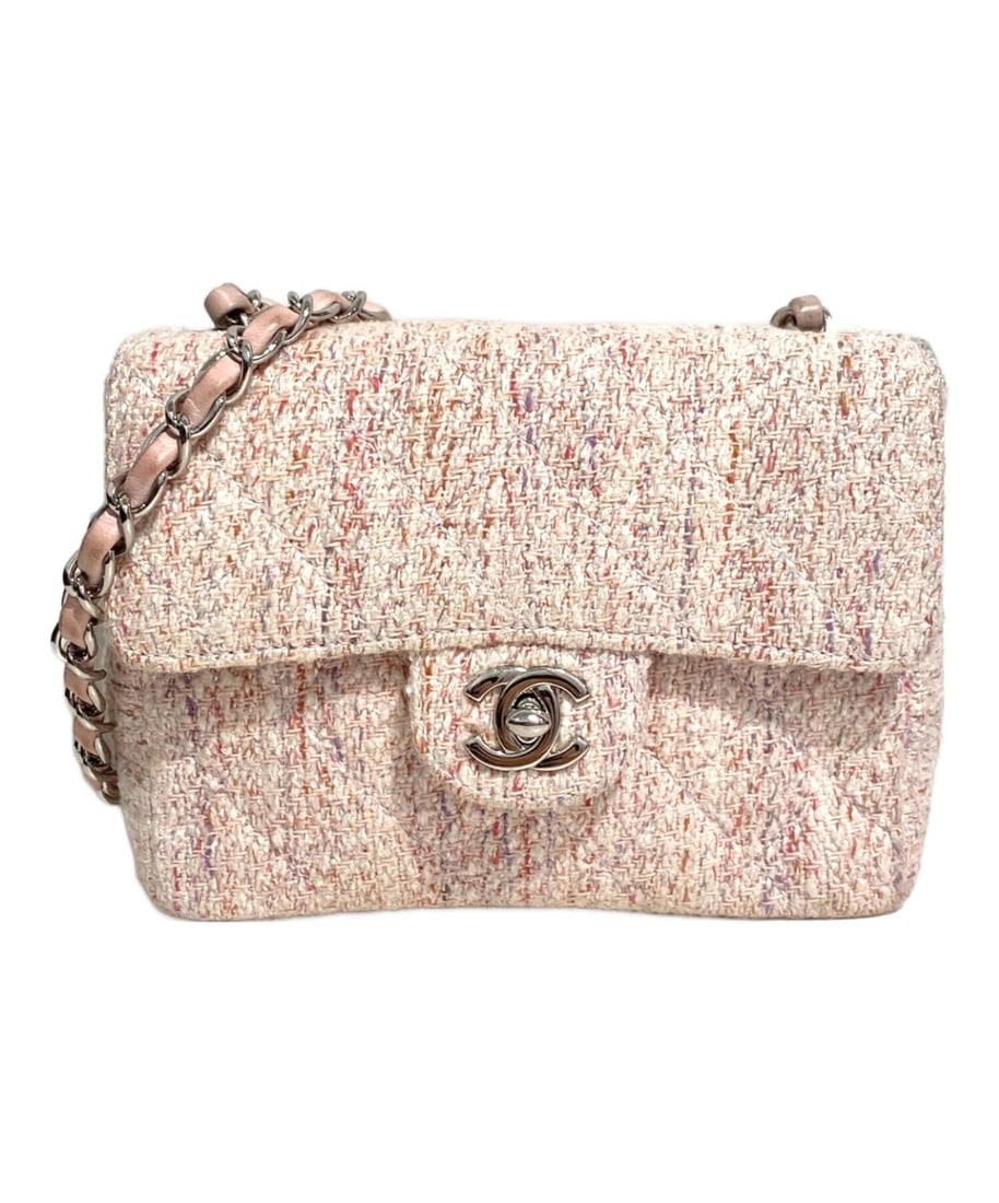 CHANEL TWEED MINI MATELASSÉ CHAIN SHOULDER BAG (1 of 9)