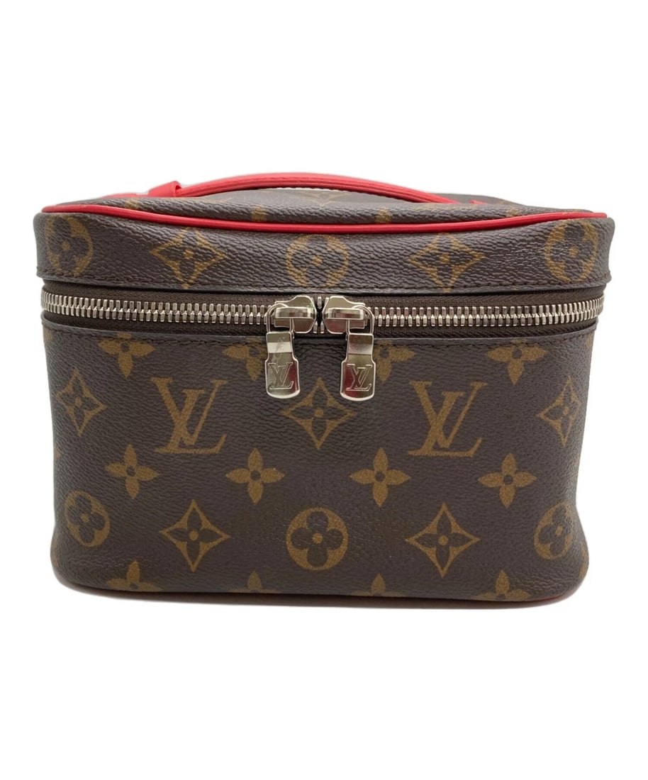 LOUIS VUITTON MONOGRAM NICE MINI VANITY BAG: LOUIS VUITTON Monogram Nice Mini Vanity Bag Brand: LOUIS VUITTON Type: Handbag Material: none Color: Brown Size: H:13cm / W:19cm / D:12cm [ Handle size ] 3.5cm Accessories: None Accessories
