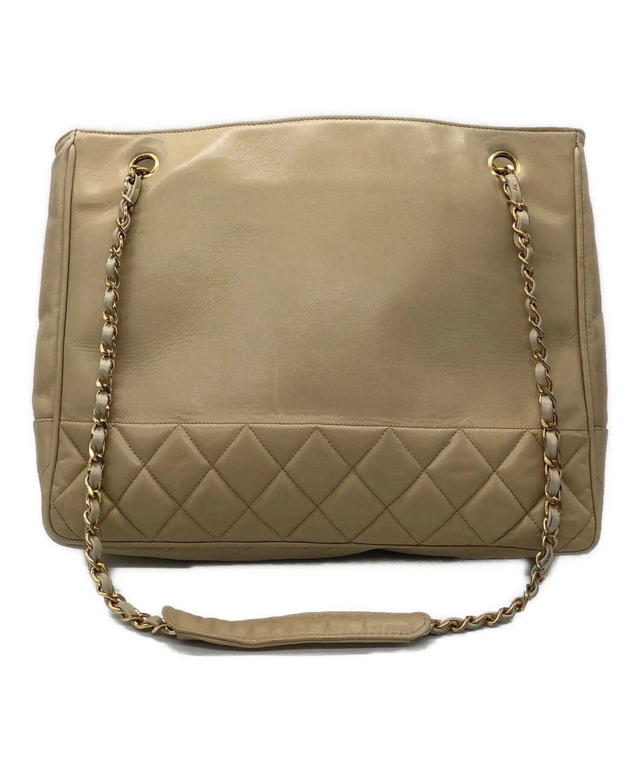 CHANEL CHAIN TOTE BAG: CHANEL Chain Tote Bag Brand: CHANEL Type: Handbag Material: none Color: none Size: H:25.5cm / W:31.5cm / D:6cm [ Handle size ] 34cm Accessories: None Accessories Notice: When purchasing