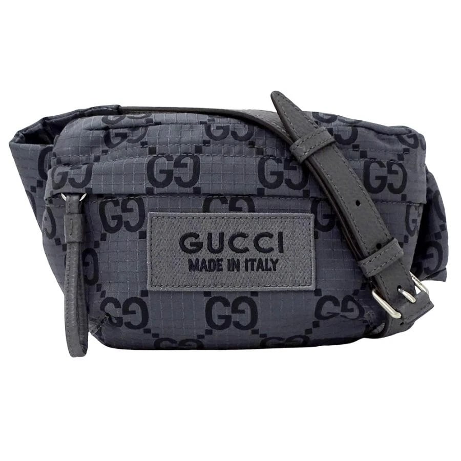 GUCCI GG POLYESTER GRAY: Gucci GG Polyester Gray Brand: Gucci Type: Handbag Material: Gg Polyester Color: Gray/Black Size: W: 21cm / H: 13.5cm / D: 4cm / Shoulder: 89cm (max) Accessories: None Accessories Notice: