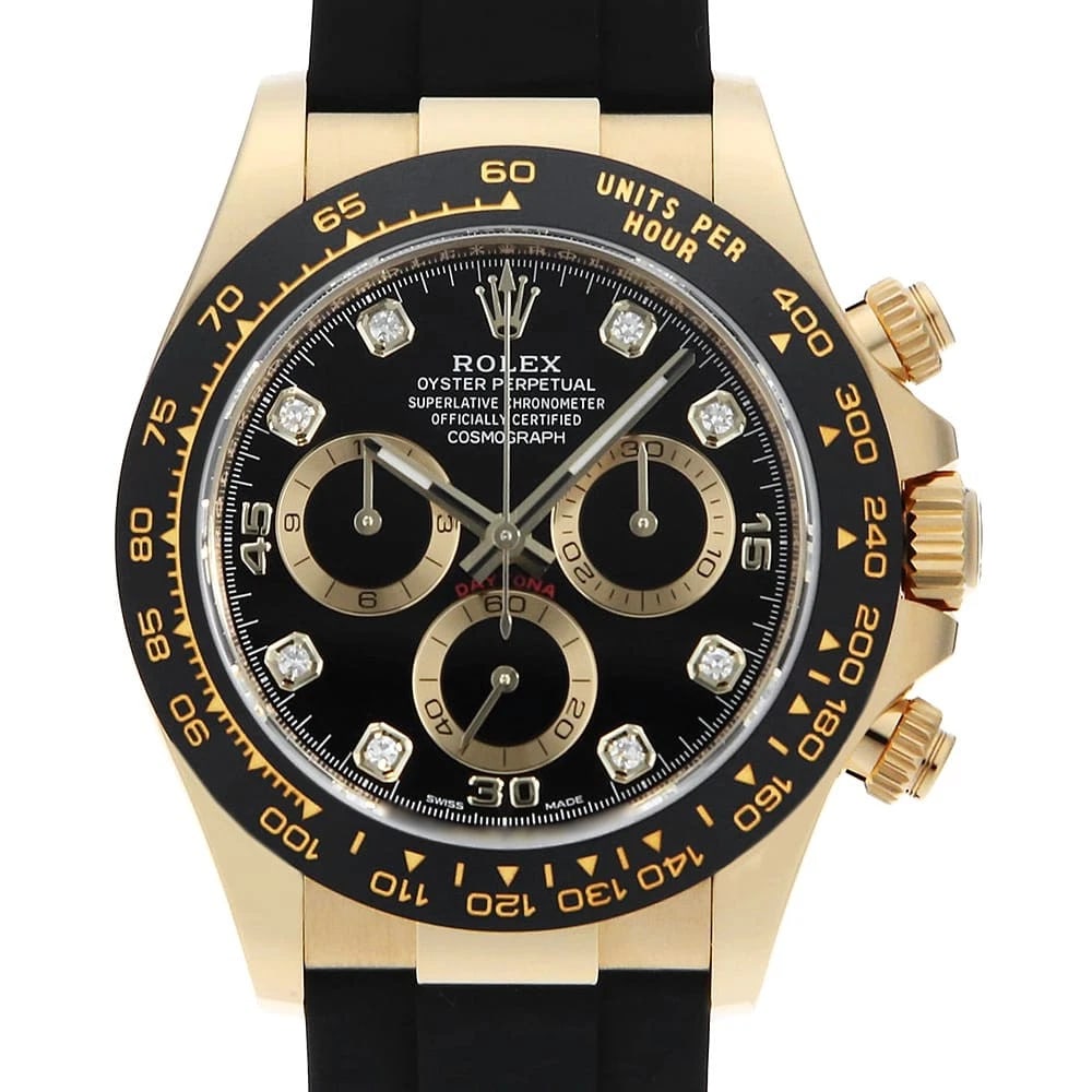 ROLEX COSMOGRAPH DAYTONA DIAMOND BLACK LE WATCH (1 of 7)