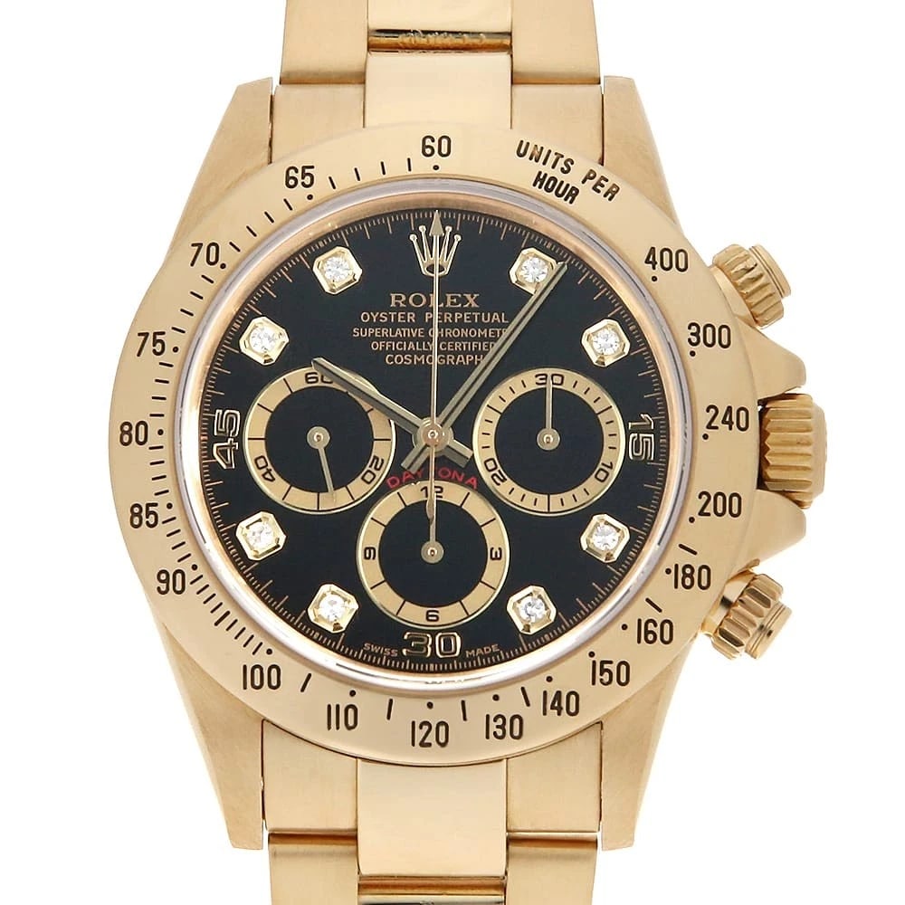 ROLEX COSMOGRAPH DAYTONA DIAMOND BLACK WATCH (1 of 7)