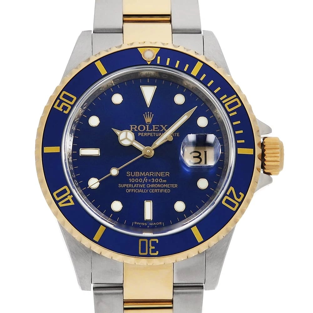 ROLEX SUBMARINER DATE BLUE M WATCH (1 of 7)