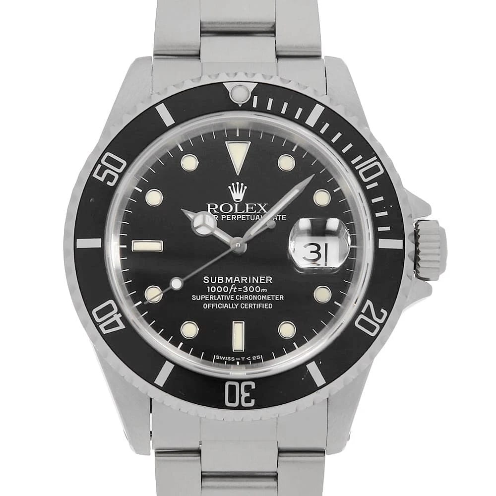 ROLEX SUBMARINER DATE BLACK ALL TRITIUM WATCH (1 of 5)