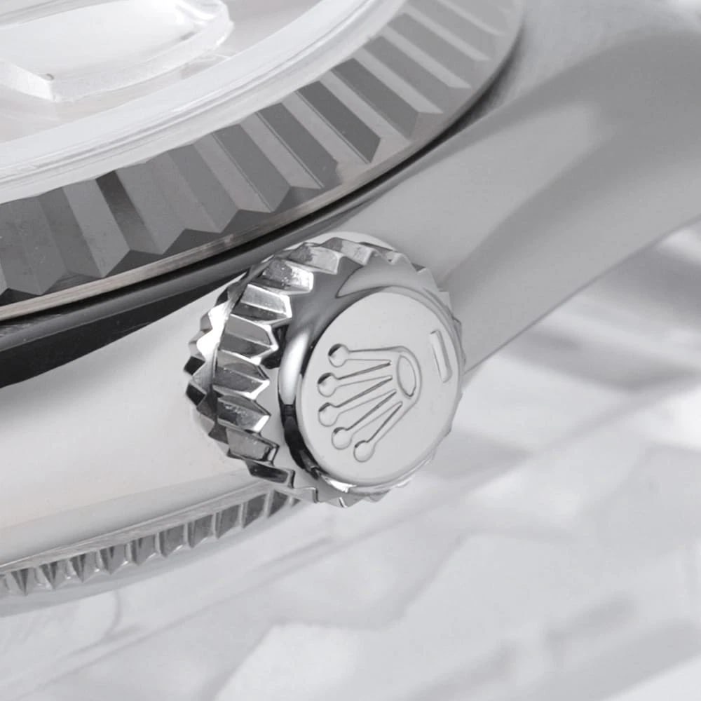 ROLEX DATEJUST SILVER WATCH - 6