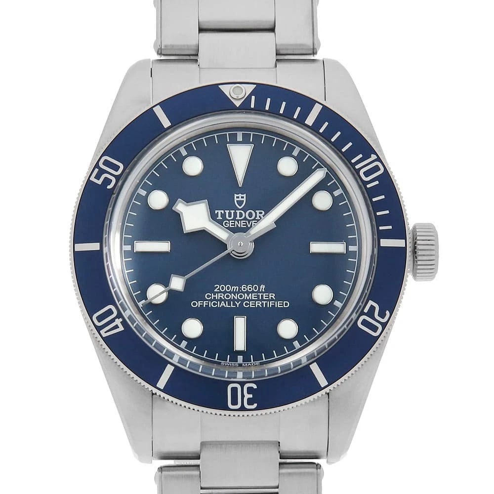 TUDOR BLACK BAY WATCH: TUDOR Black Bay Watch Brand: TUDOR Type: Wrist watch Material: Band Material Stainless Steel, Case Material Stainless Steel Color: Dial Color Blue Size: Band Size 19.5cm (7.7inch), Case Size