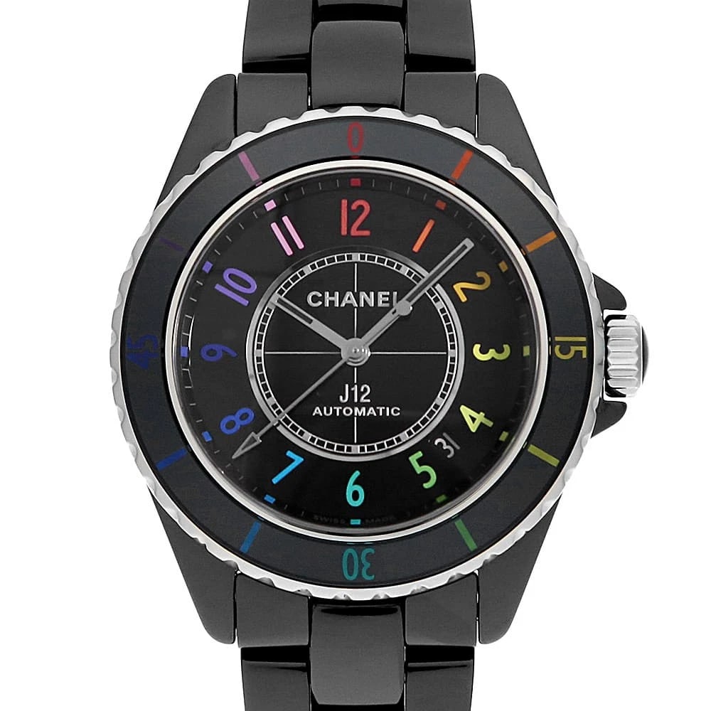 CHANEL J12 ELECTRO CALIBER WORLDWIDE WATCH: CHANEL J12 Electro Caliber worldwideWatch Brand: CHANEL Type: Wrist watch Material: Band Material Ceramic, Case Material Ceramic Color: Dial Color Black Size: Band Size 17.5cm (6.9inch), Case