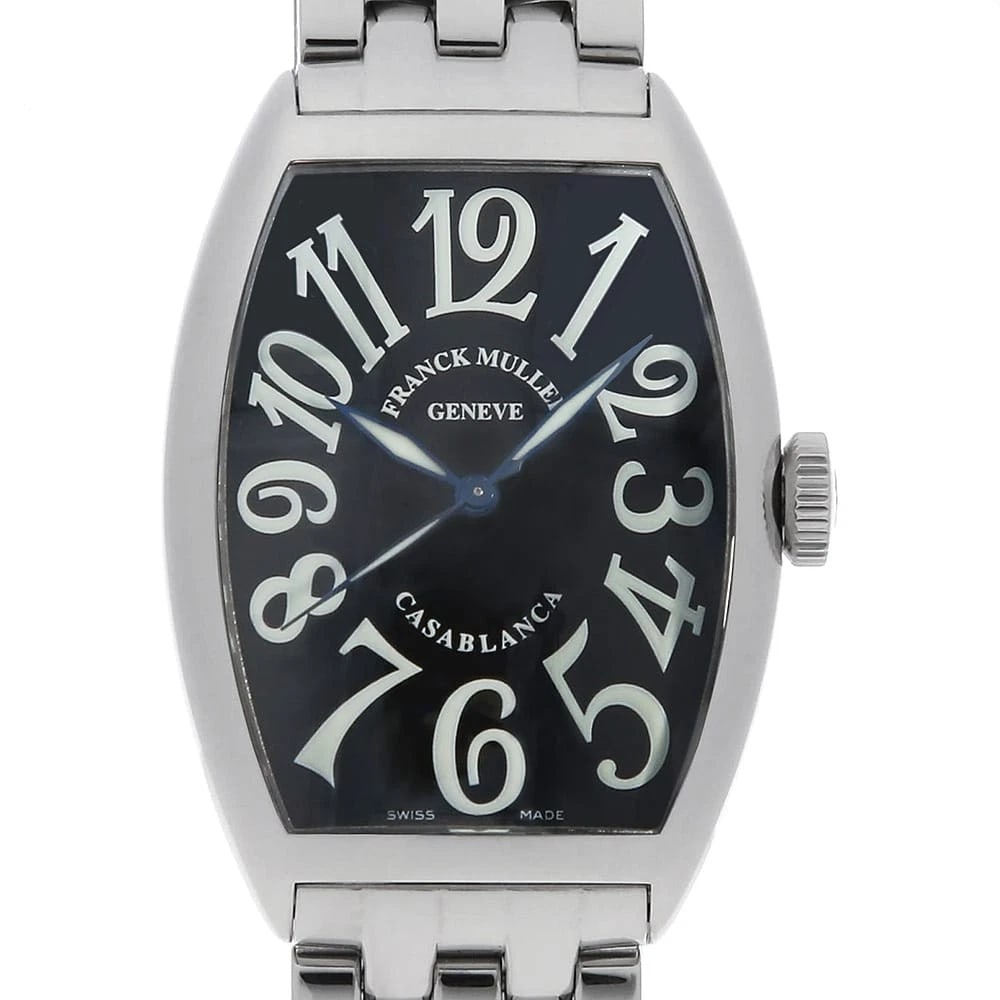 FRANCK MULLER CASABLANCA WATCH: FRANCK MULLER Casablanca Watch Brand: FRANCK MULLER Type: Wrist watch Material: Band Material Stainless Steel, Case Material Stainless Steel Color: Dial Color Black Size: Band Size 20cm