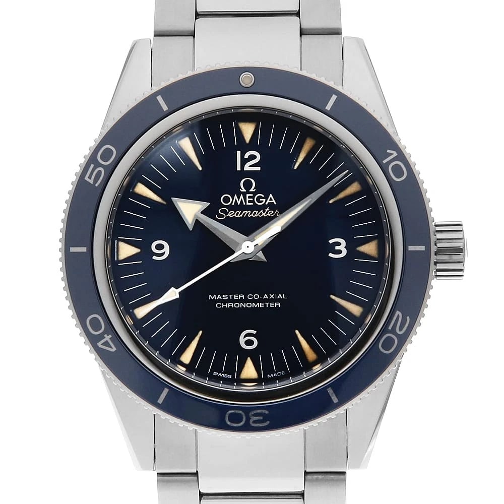 OMEGA SEAMASTER COAXIAL WATCH: OMEGA Seamaster Coaxial Watch Brand: OMEGA Type: Wrist watch Material: Band Material Titanium, Case Material Titanium Color: Dial Color Blue Size: Band Size 20.5cm (8.1inch), Case Size Case:W41mm