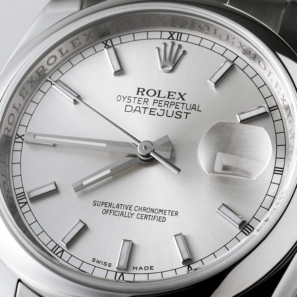 ROLEX DATEJUST SILVER WATCH - 6