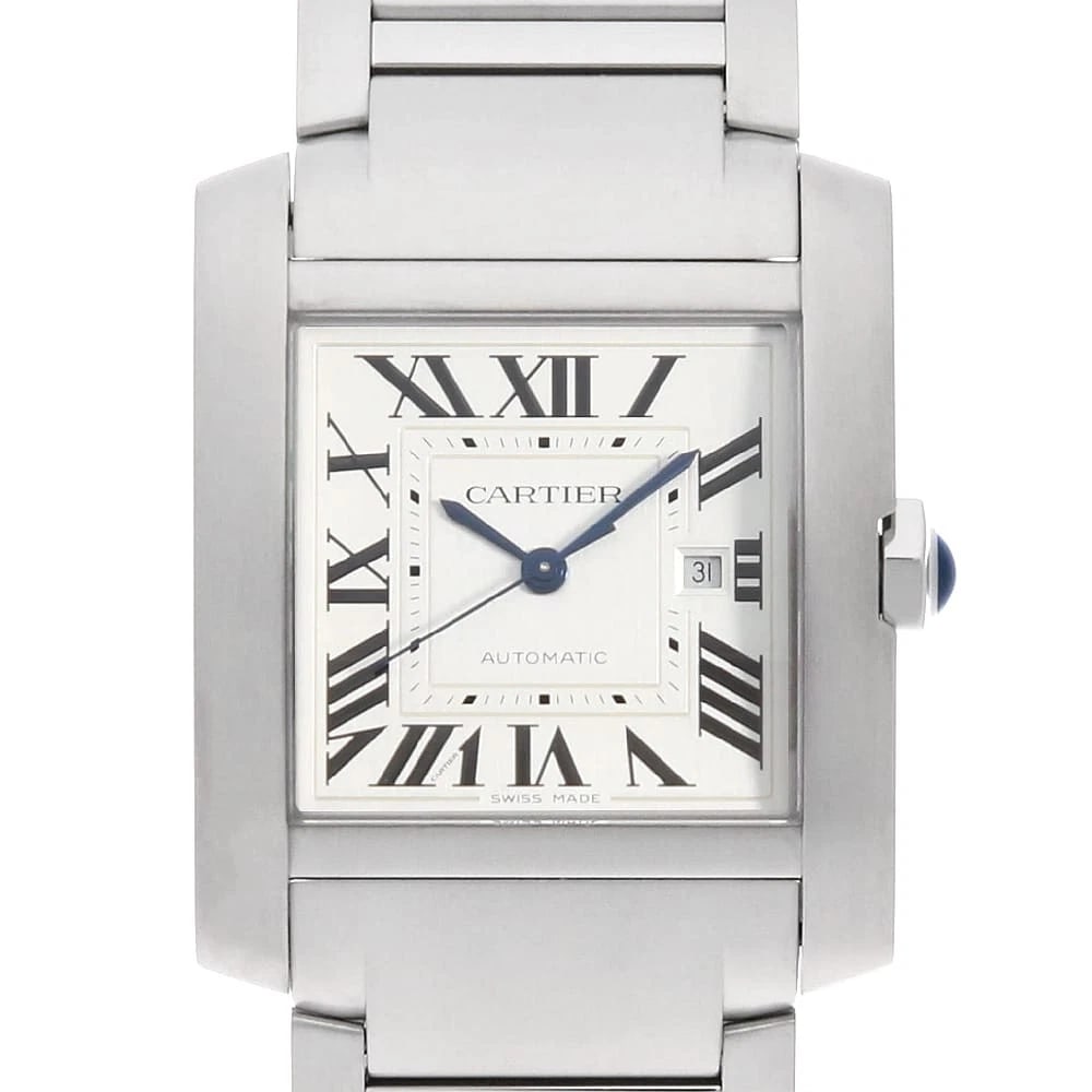 CARTIER TANK FRANCAISE WATCH: Cartier Tank francaise Watch Brand: Cartier Type: Wrist watch Material: Band Material Stainless Steel, Case Material Stainless Steel Color: Dial Color Silver Size: Band Size 18cm (7.1inch),