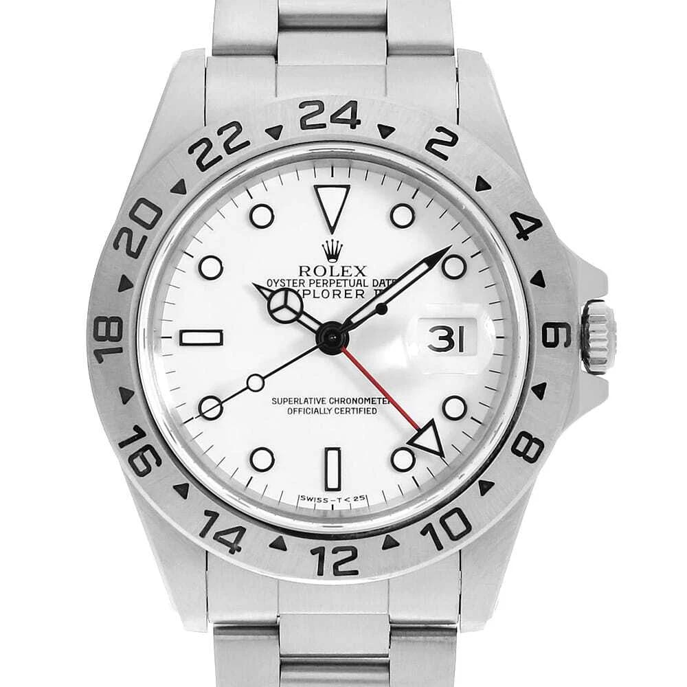 ROLEX EXPLORER II WHITE ALL TRITIUM SINGLE BUCKLE WATCH (1 of 5)