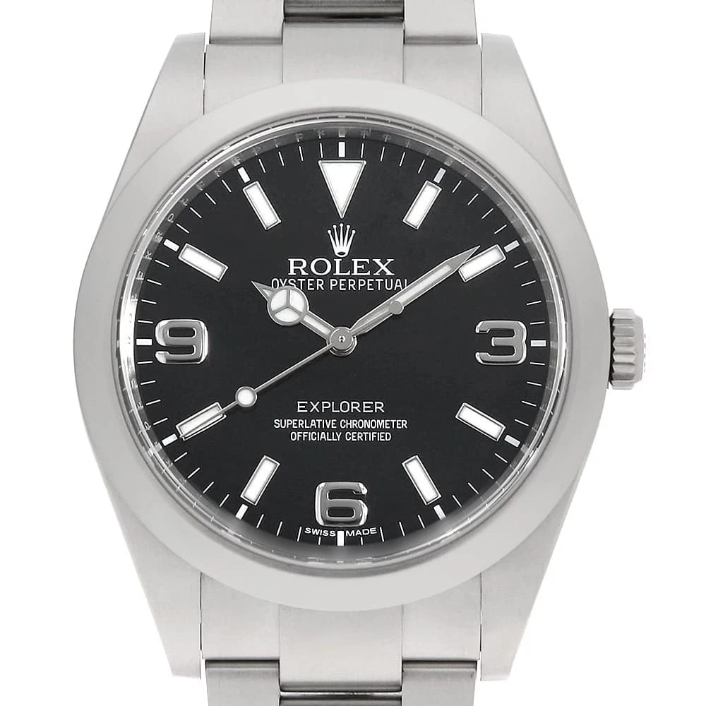 ROLEX EXPLORER I EARLY MODEL BLACKOUT BLACK WATCH (1 of 7)