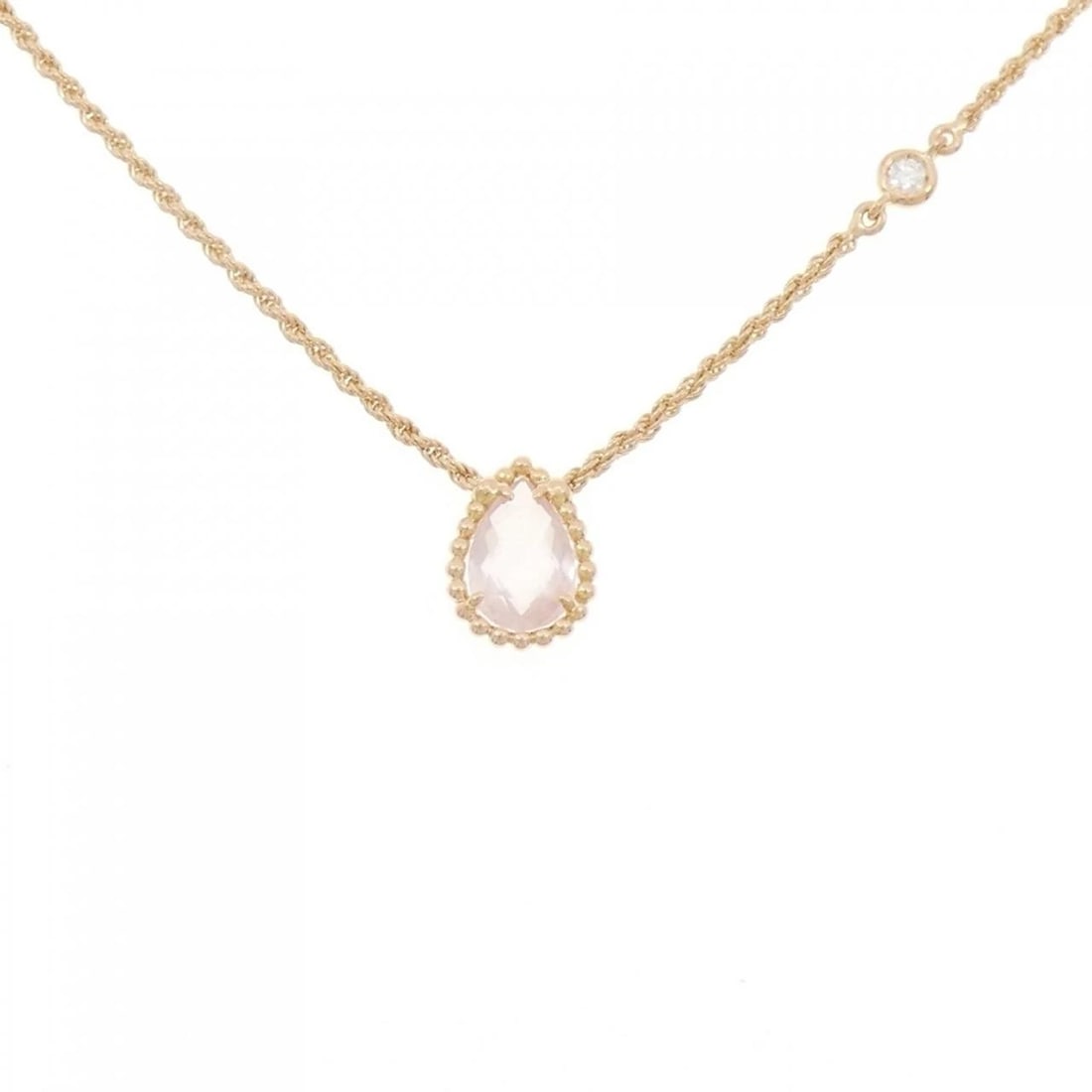 BOUCHERON SERPENT POEM NECKLACE: Boucheron Serpent Poem Necklace Brand: Boucheron Type: Necklace Material: 750 Pink Gold Main Stone Rose Quartz Color: Pink Gold Size: 38-44cm Accessories: None Accessories Notice: When
