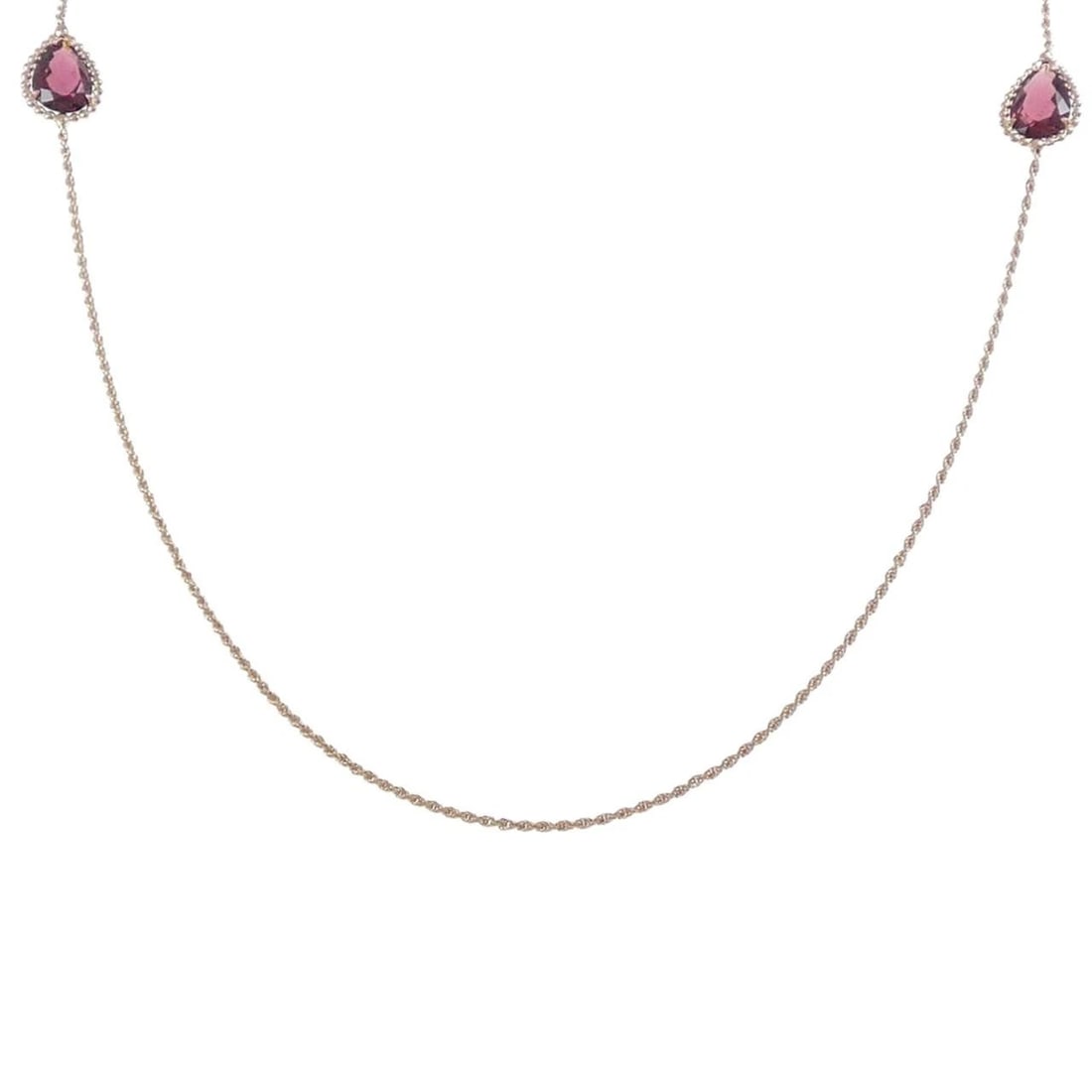 BOUCHERON SERPENT POEM NECKLACE: Boucheron Serpent Poem Necklace Brand: Boucheron Type: Necklace Material: 750 Pink Gold Main Stone Garnet Color: Pink Gold Size: 91cm Accessories: None Accessories Notice: When purchasing