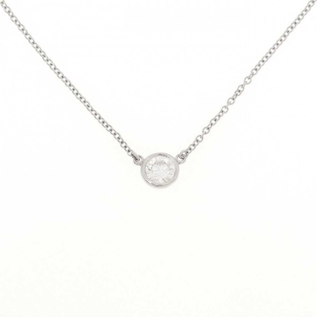 TIFFANY & CO. BY THE YARD NECKLACE: Tiffany & Co. By the Yard Necklace Brand: Tiffany Type: Necklace Material: Platinum 950 Main Stone Natural Color: Platinum Size: 39cm Accessories: None Accessories Notice: When purchasing