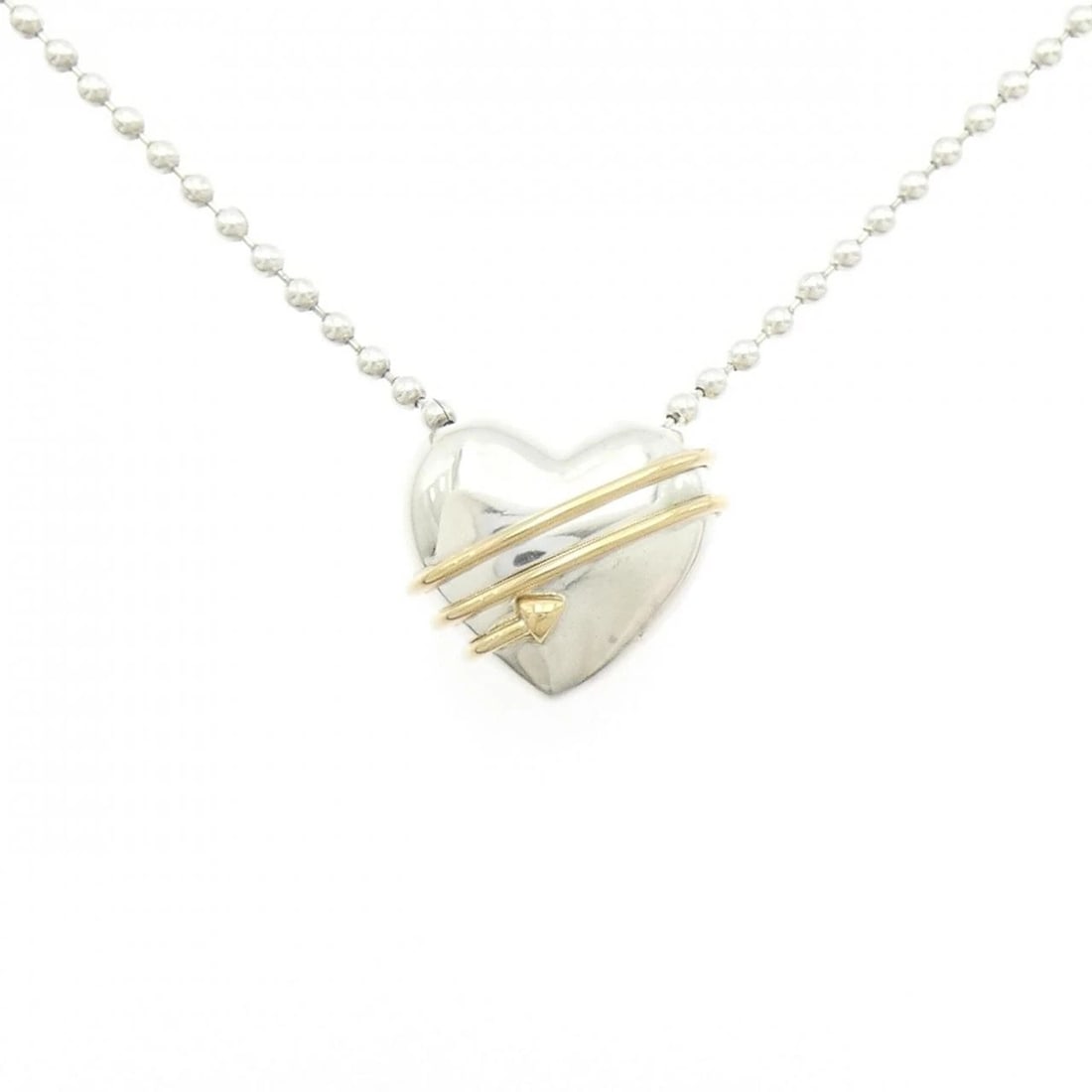 TIFFANY & CO. 925 750YG NECKLACE: Tiffany & Co. 925 750YG Necklace Brand: Tiffany Type: Necklace Material: 925 Silver 750 Yellow Gold Color: Silver Yellow Gold Size: 47cm Accessories: None Accessories Notice: When purchasing