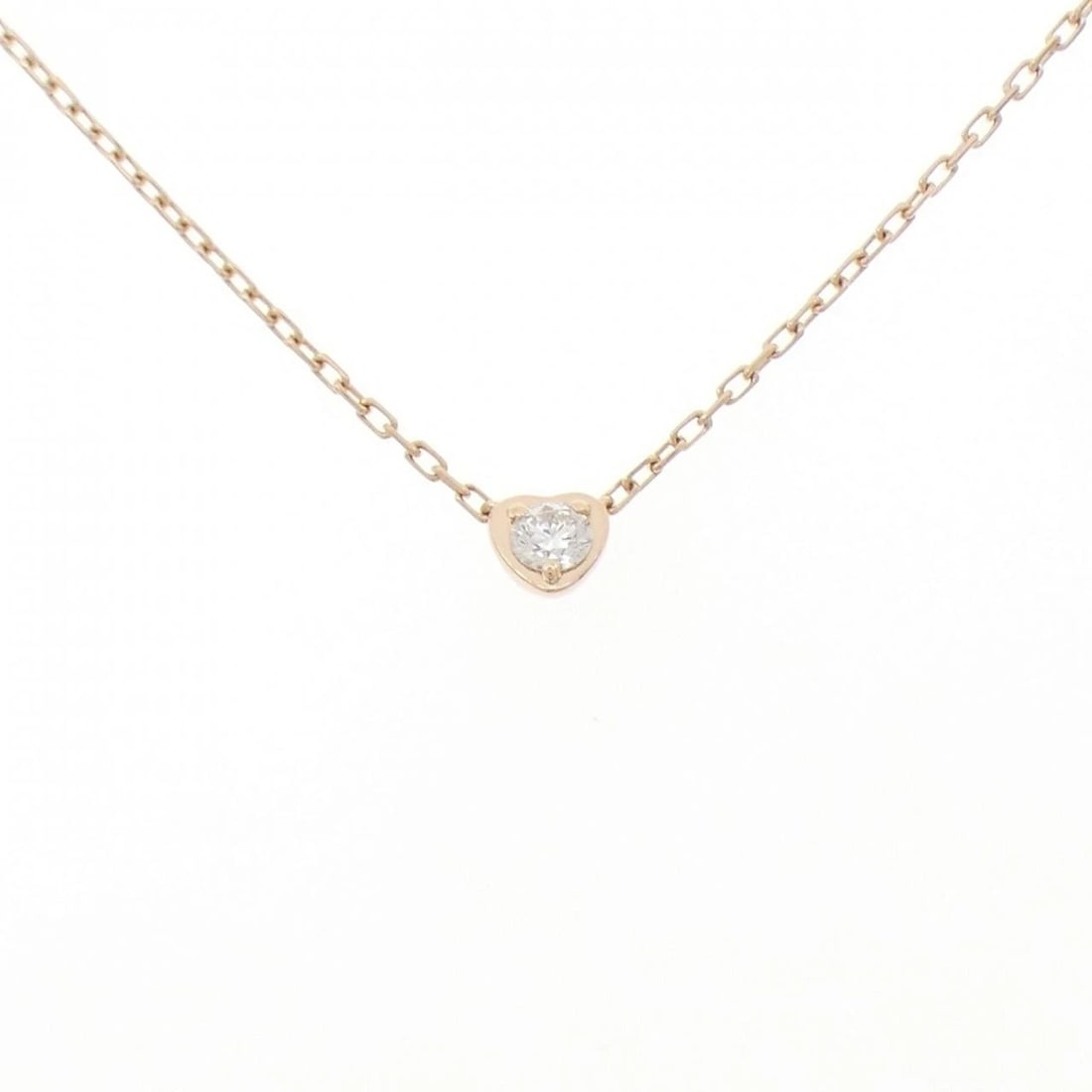 CARTIER DIAMANT LEGER NECKLACE: Cartier Diamant Leger Necklace Brand: Cartier Type: Necklace Material: 750 Pink Gold Main Stone Natural Color: Pink Gold Size: 40 43cm Accessories: None Accessories Notice: When purchasing