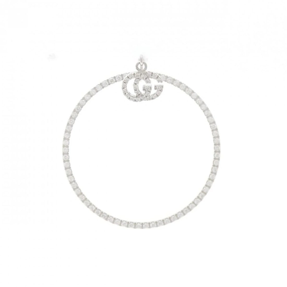 GUCCI DIAMOND EARRINGS SINGLE EARRINGS: GUCCI Diamond Earrings Single Earrings Brand: GUCCI Type: Earrings Material: 750 White Gold Main Stone Natural Color: White Gold Size: ActualSize HxW: 32.3mmx29.7mm Accessories: None