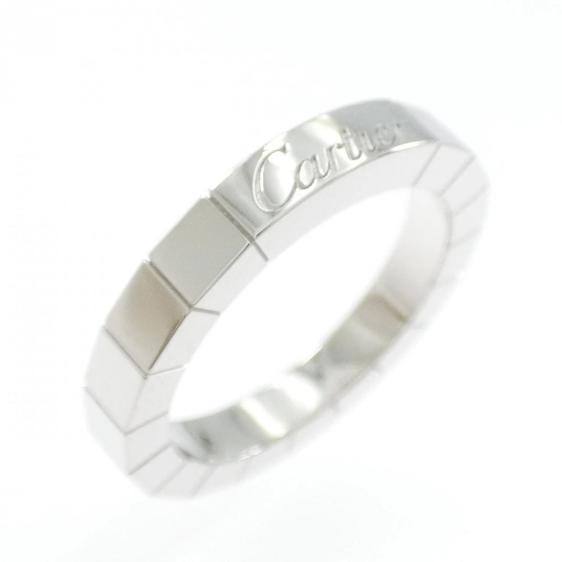 CARTIER LANIERES RING: Cartier Lanieres Ring Brand: Cartier Type: Ring Material: 750 White Gold Color: White Gold Size: 4.5-5 (US size) Accessories: None Accessories Notice: When purchasing pre-owned goods, plea