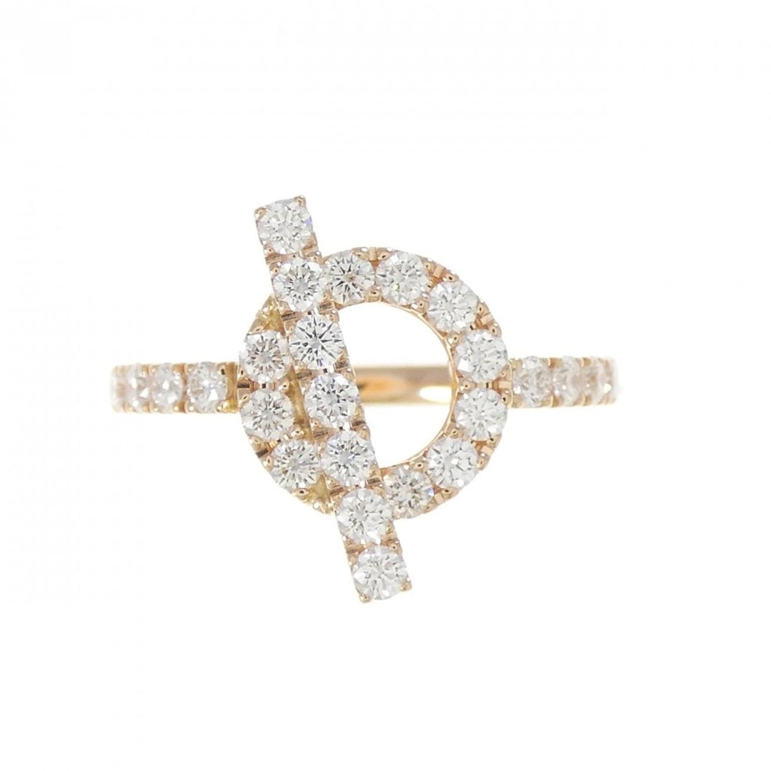 HERMES ECHAPPEE RING: HERMES ECHAPPEE Ring Brand: HERMES Type: Ring Material: 750 Pink Gold Main Stone Natural Color: Pink Gold Size: 7.5 (US size) Accessories: None Accessories Notice: When purchasing pre-owned