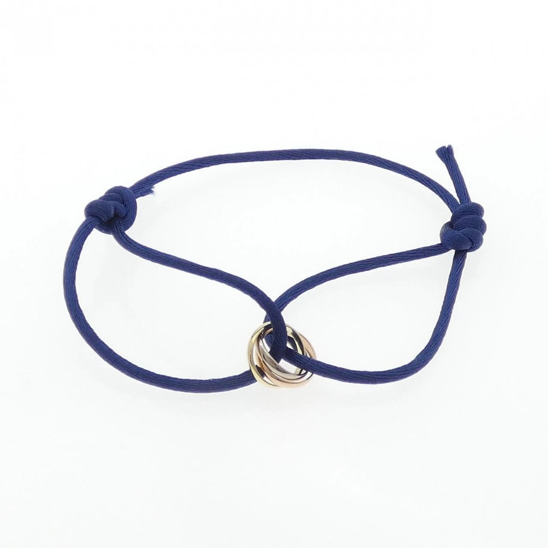 CARTIER TRINITY CODE BRACELET BRACELET: Cartier Trinity Code Bracelet Bracelet Brand: Cartier Type: Bracelet Material: 750 Yellow Gold 750 White Gold 750 Pink Gold Color: Yellow Gold White Gold Pink Gold Size: ActualSize Max W: 12.7mm