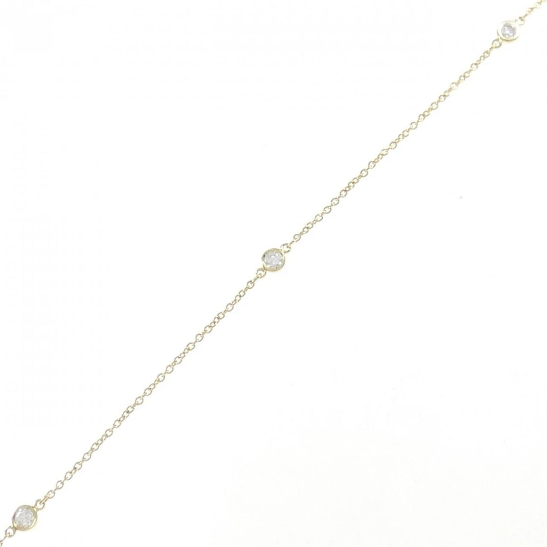 TIFFANY BY THE YARD 3P BRACELET: Tiffany By the Yard 3P Bracelet Brand: Tiffany Type: Bracelet Material: 750 Yellow Gold Main Stone natural Color: Yellow Gold Size: 18.5cm Accessories: None Accessories Notice: When