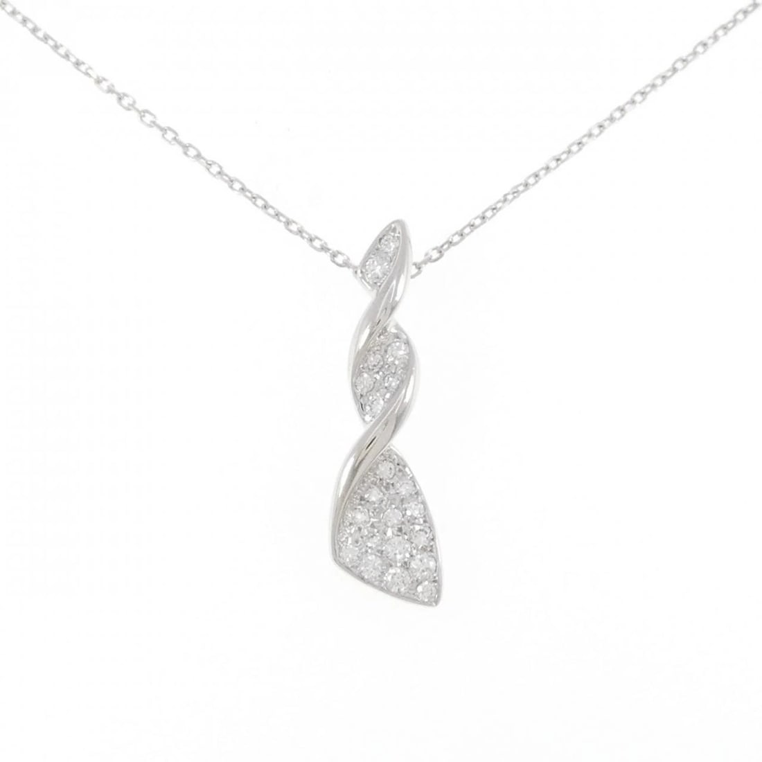 MIKIMOTO DIAMOND NECKLACE: MIKIMOTO Diamond Necklace Brand: MIKIMOTO Type: Necklace Material: K18 White Gold Main Stone Natural Color: White Gold Size: 43cm Accessories: None Accessories Notice: When purchasing pre-