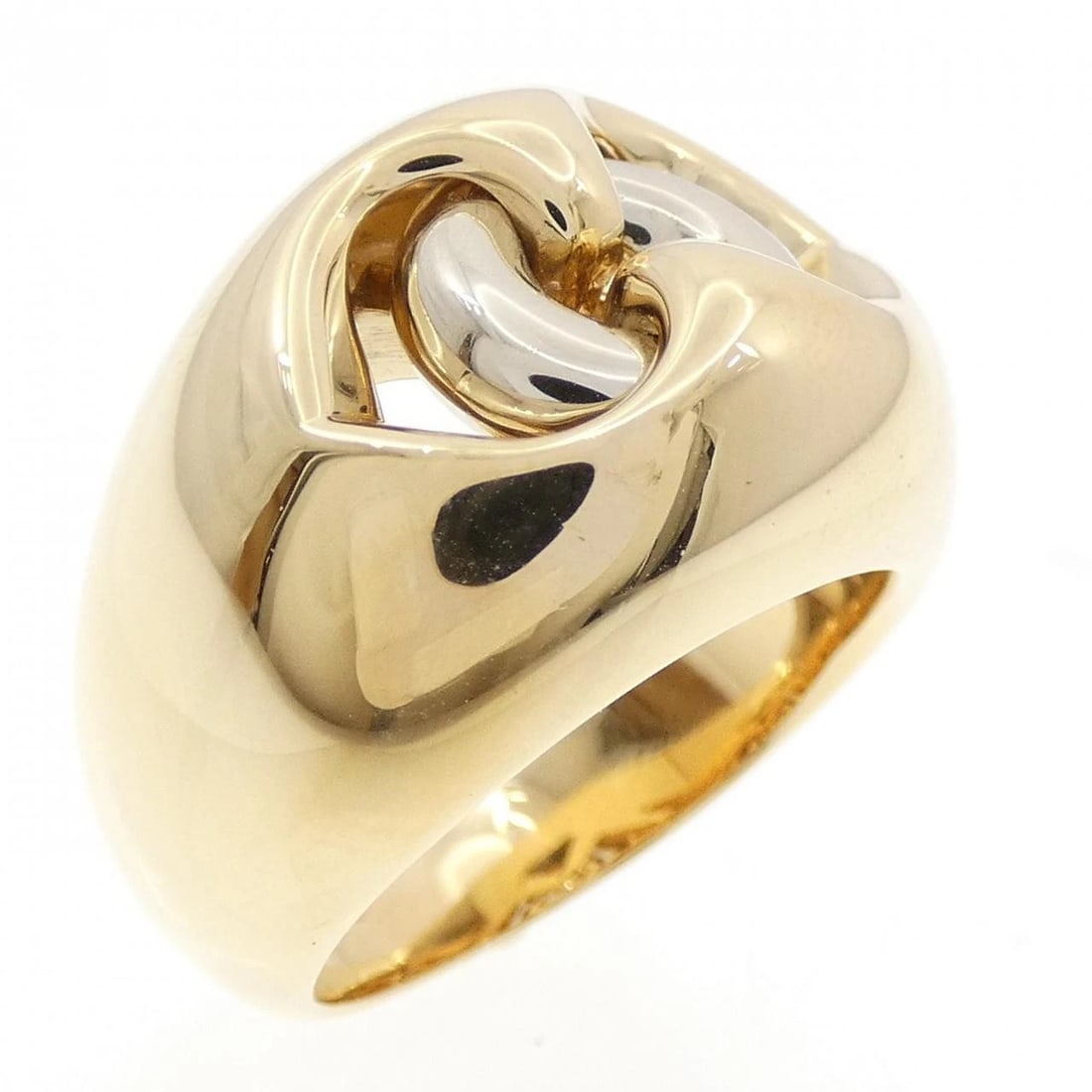 BVLGARI ABRACCIO RING: BVLGARI Abraccio Ring Brand: BVLGARI Type: Ring Material: 750 Yellow Gold 750 White Gold Color: Yellow Gold White Gold Size: 6-6.5 (US size) Accessories: None Accessories Notice: When