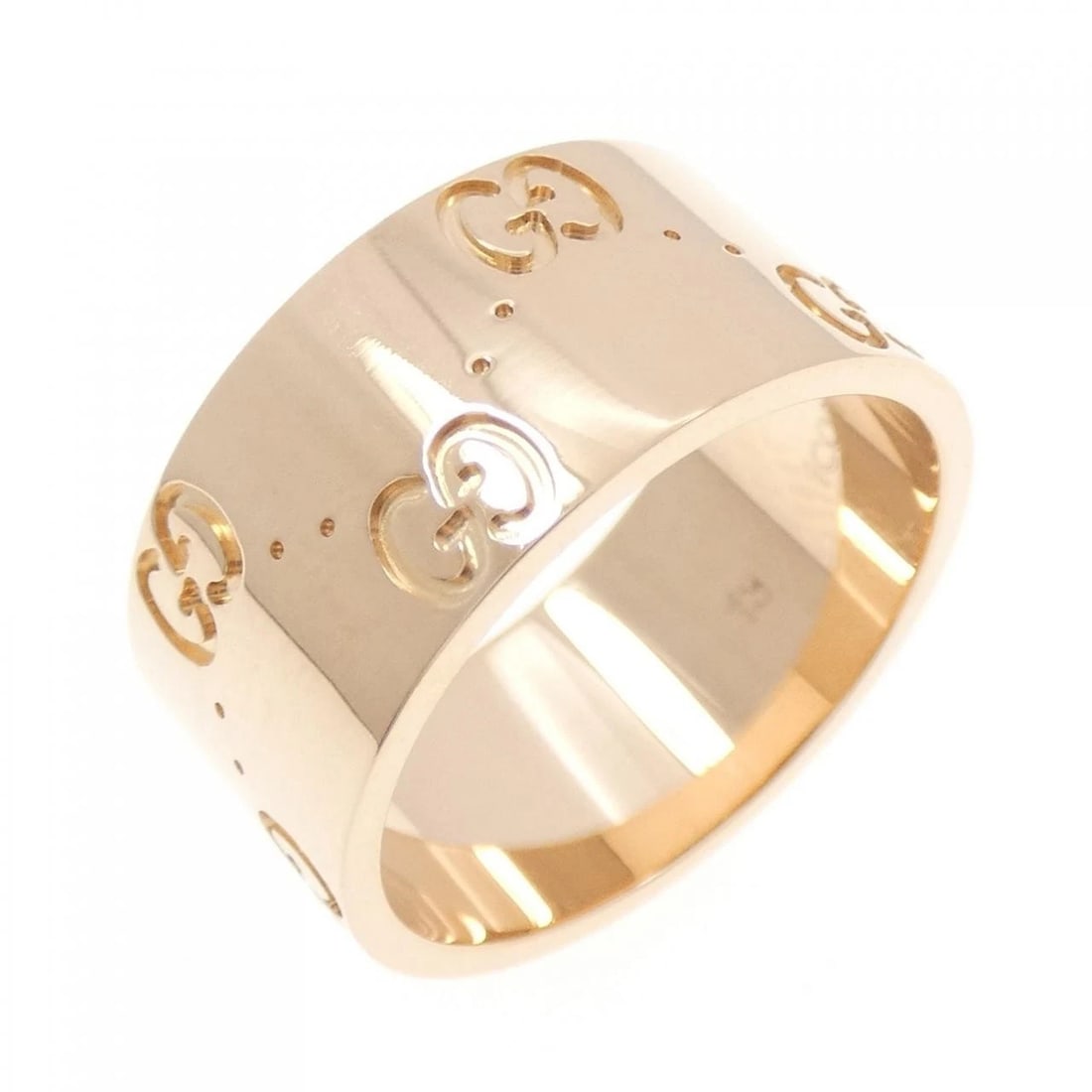 GUCCI ICON RING: Gucci Icon Ring Brand: GUCCI Type: Ring Material: 750 Pink Gold Color: Pink Gold Size: 6.5 (US size) Accessories: None Accessories Notice: When purchasing pre-owned goods, please refer to
