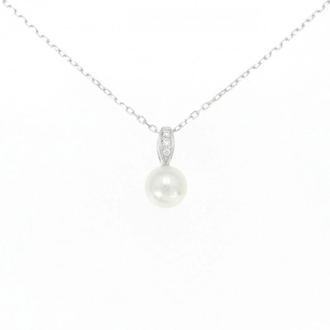 MIKIMOTO AKOYA PEARL NECKLACE: MIKIMOTO Akoya Pearl Necklace Brand: MIKIMOTO Type: Necklace Material: K18 White Gold Main Stone Akoya Pearl Color: White Gold Size: 40cm Accessories: None Accessories Notice: When purchasing