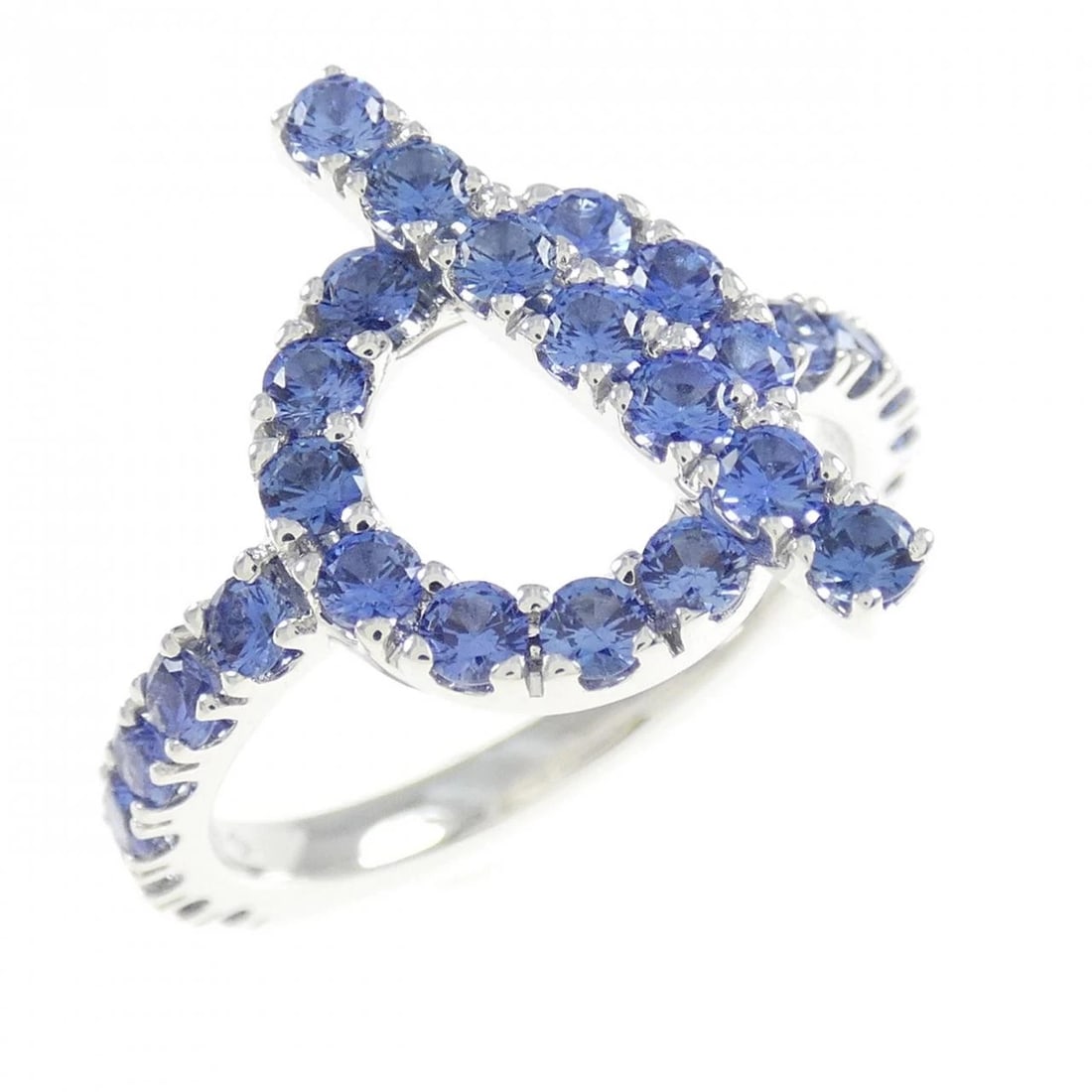 HERMES FINESSE RING: HERMES Finesse Ring Brand: HERMES Type: Ring Material: 750 White Gold Main Stone Sapphire Color: White Gold Size: 5 (US size) Accessories: None Accessories Notice: When purchasing pre-owned
