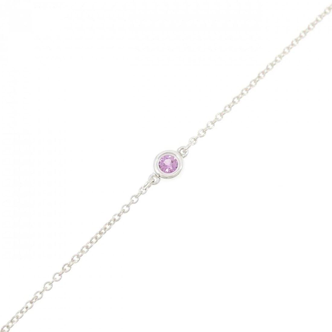 TIFFANY COLOR BY THE YARD BRACELET: Tiffany Color By the Yard Bracelet Brand: Tiffany Type: Bracelet Material: 925 Silver Main Stone Sapphire Color: Silver Size: 18.5cm Accessories: None Accessories Notice: When purchasing p
